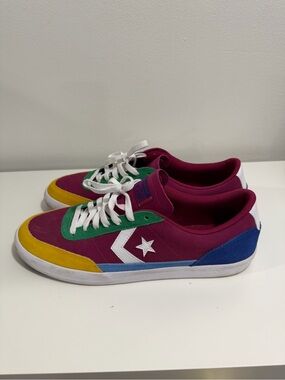 Converse men Low-Top Sneakers in Magenta, Green, Yellow & Blue size 13